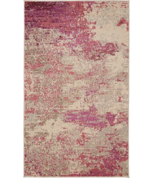 Nourison Celestial Area Rug CES02-Ivory/Pink