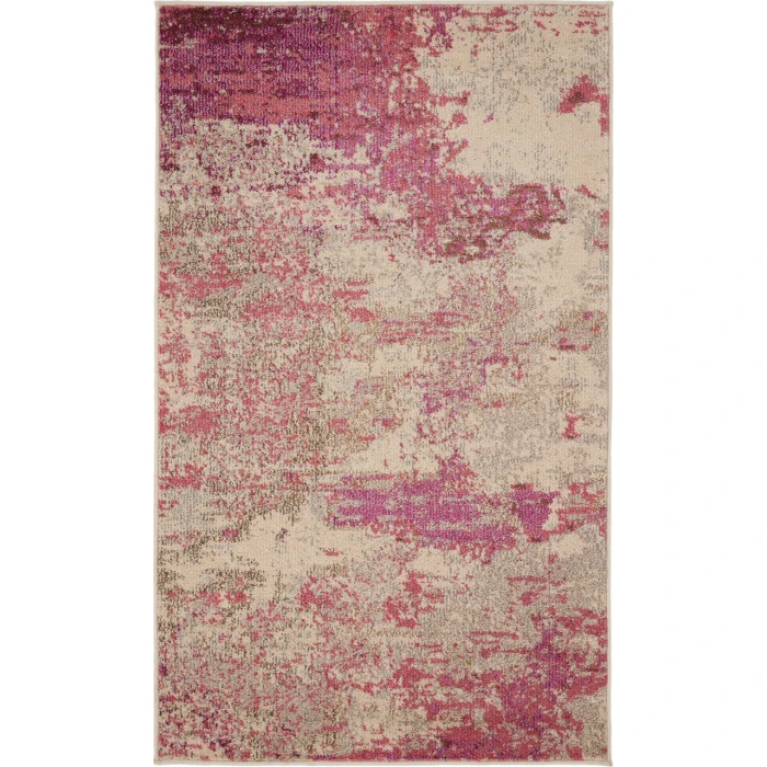 Nourison Celestial Area Rug CES02-Ivory/Pink