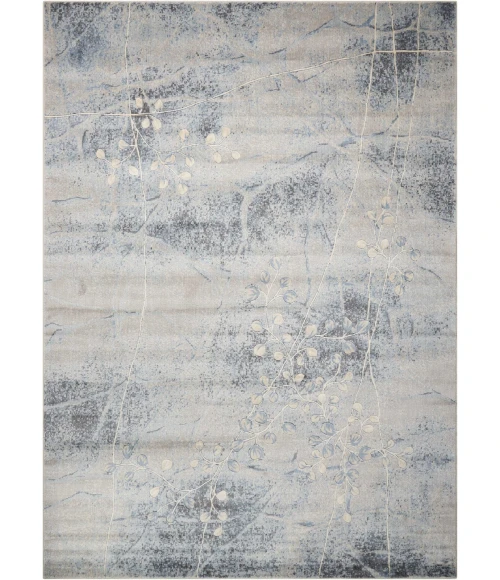 Nourison Somerset Silver Blue ST74 9 ft. 6 in. X 13 ft. Rect. Rug