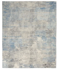 Nourison Home Solace SLA01 Ivory/Grey/Blue 8 ft. X 10 ft. Area Rug