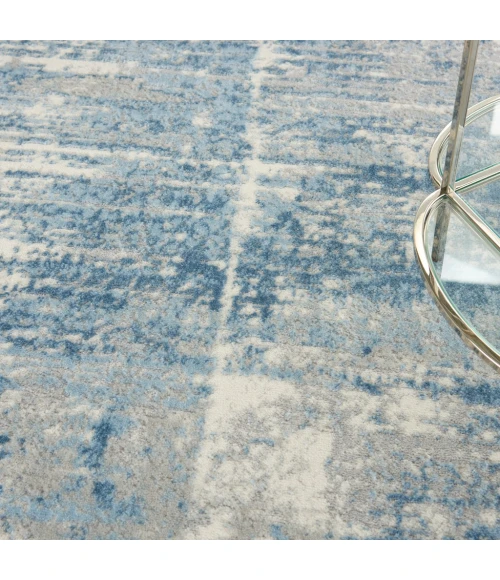 Nourison Solace Area Rug SLA02-Ivory/Grey/Blue