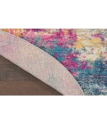 Nourison Passion Ivory Multicolor PSN36 5 ft. X 8 ft. Oval Rug