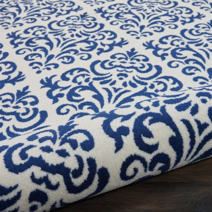 Nourison Grafix Area Rug GRF06-White Blue