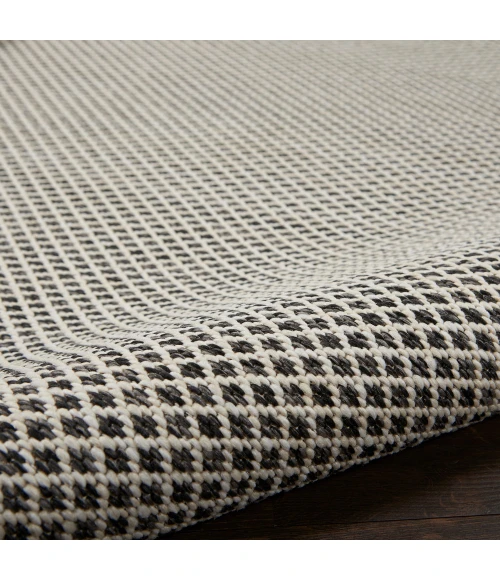 Nourison Courtyard Area Rug COU01 Ivory/Charcoal