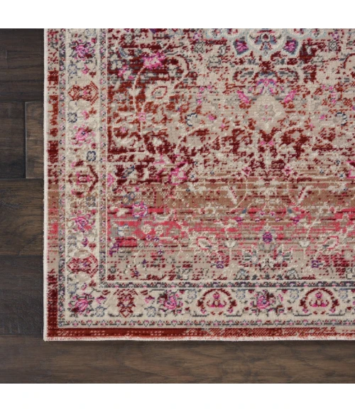 Nourison Vintage Kashan Runner Area Rug VKA01-Red
