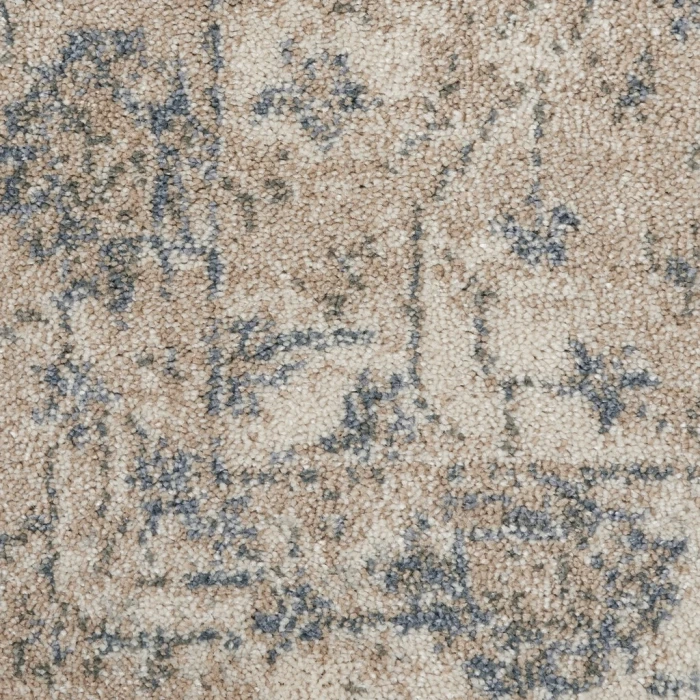 kathy ireland Home Moroccan Celebration Runner Area Rug KI384-Ivory/Sand