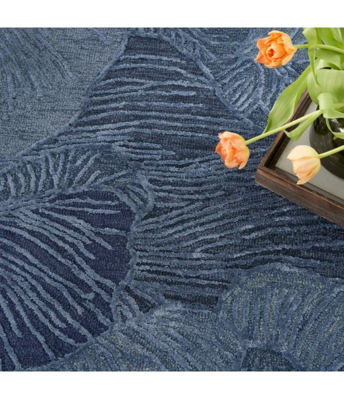 Nourison Avra Blue AVR01 5 ft. X 7 ft. Rect. Rug