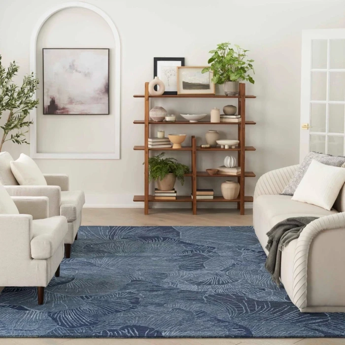 Nourison Avra Blue AVR01 4 ft. X 6 ft. Rect. Rug