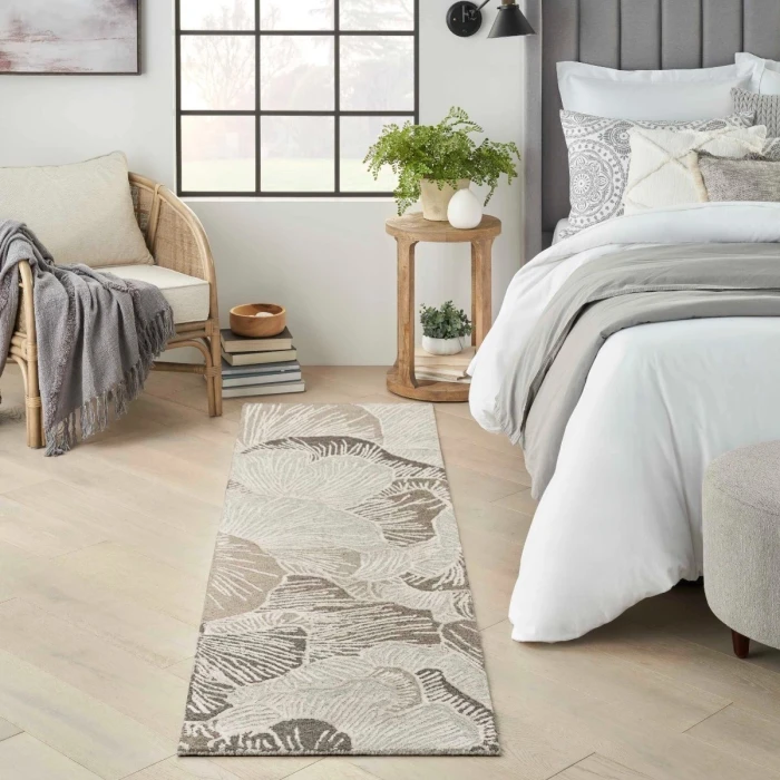 Nourison Avra Grey AVR01 4 ft. X 6 ft. Rect. Rug