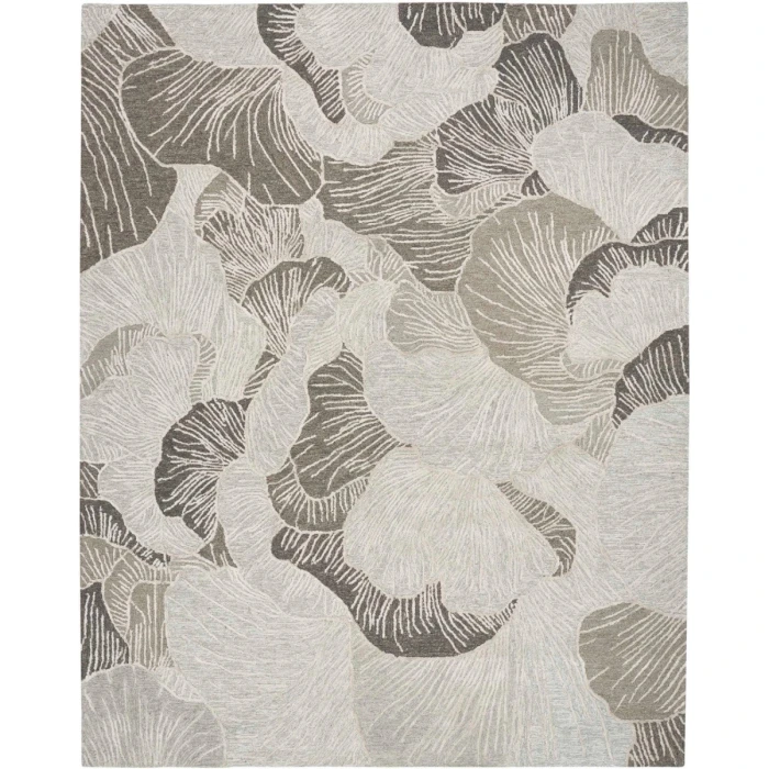 Nourison Avra Grey AVR01 4 ft. X 6 ft. Rect. Rug
