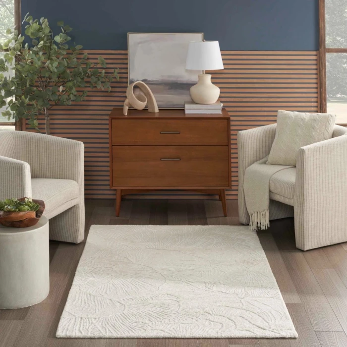 Nourison Avra Ivory AVR01 4 ft. X 6 ft. Rect. Rug