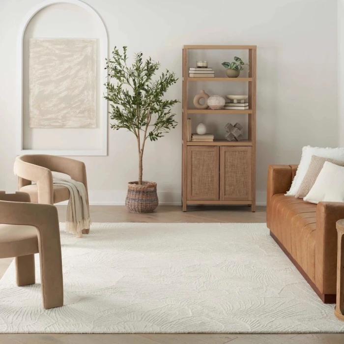 Nourison Avra Ivory AVR01 4 ft. X 6 ft. Rect. Rug