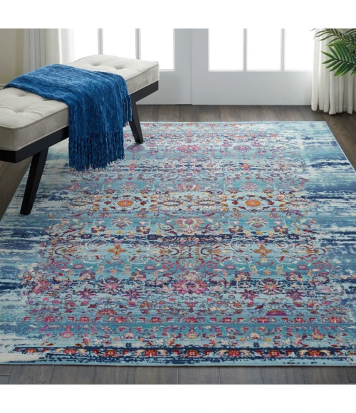 Nourison Vintage Kashan Area Rug VKA02-Blue