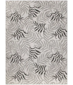 Nourison Home Garden Oasis GOA01 Grey 10 ft. X 14 ft. Area Rug