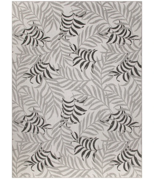 Nourison Garden Oasis Grey GOA01 10 ft. X 14 ft. Rect. Rug