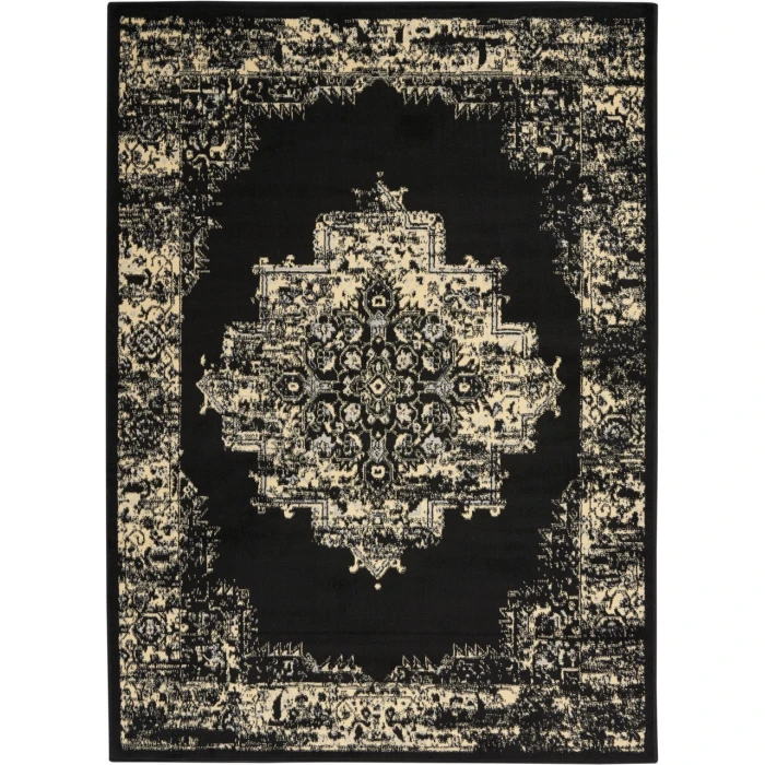 Nourison Grafix Area Rug GRF14-Black