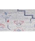 Nicole Curtis Machine Washable Series 1 Ivory Blue SR110 2 ft. X 3 ft. 9 in. Rectangle Rug