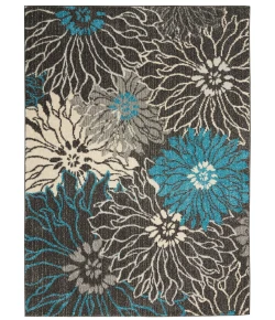 Nourison Home Passion PSN17 Charcoal Blue 5 ft. 3 in. X 7 ft. 3 in. Area Rug