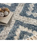 Nourison Oslo Shag Denim Blue OSL02 8 ft. X 11 ft. Rect. Rug