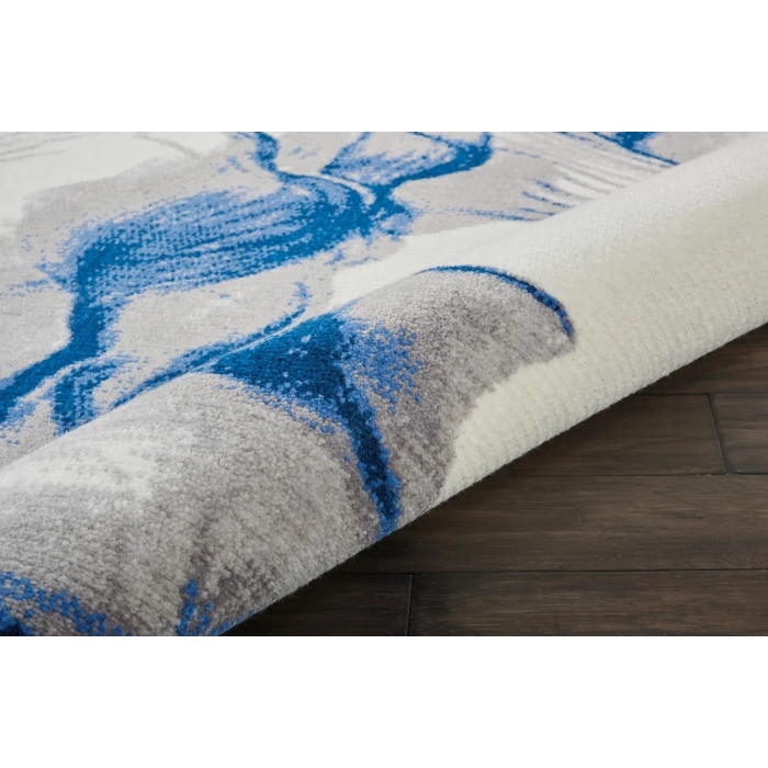 Nourison Twilight Round Area Rug TWI27 Ivory/Blue 8' Round