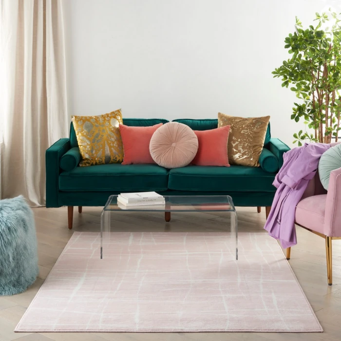 Nourison Whimsicle Area Rug WHS09-Pink Ivory