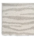 Nourison Home Modern Shag Ivory Grey MMD05 5 ft. 3 in. X 7 ft. Rectangle Rug