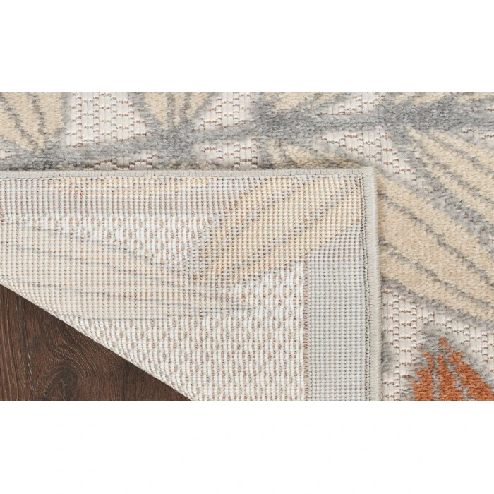 Nourison Aloha Blue Mocha ALH18 2 ft. X 6 ft. Rectangle Rug