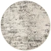 Nourison Home Quarry QUA01 Ivory Blue Grey 8 ft. Round Area Rug
