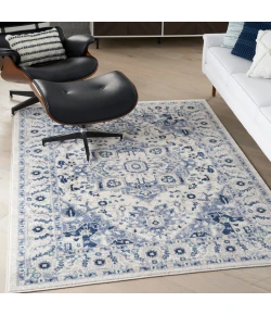 Nourison Home Passion PSN33 Ivory/Grey 5 ft. 3 in. X 7 ft. 3 in. Area Rug