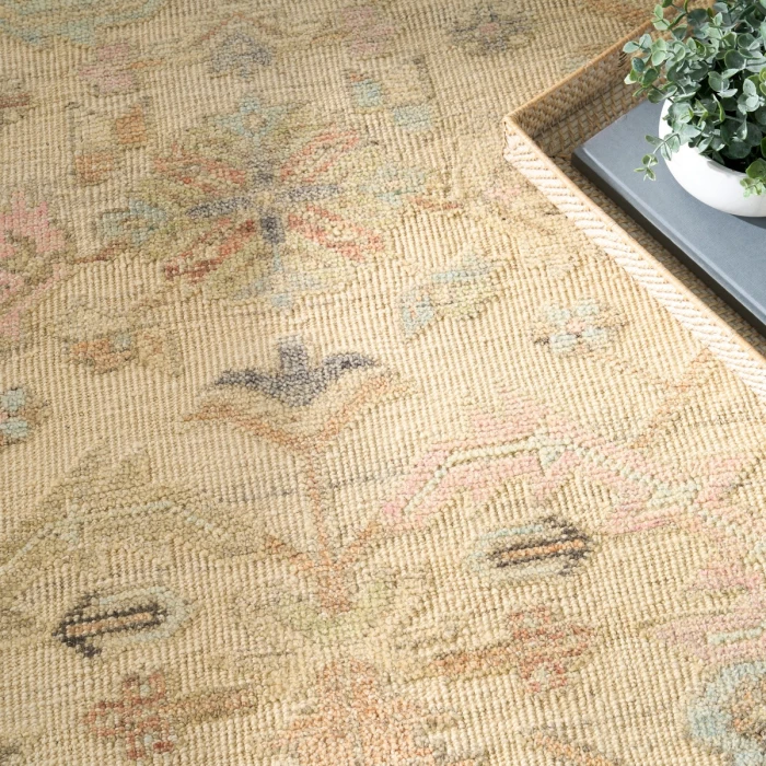 Nourison Heritage Vine Beige HTV01 10 ft. X 14 ft. Rect. Rug
