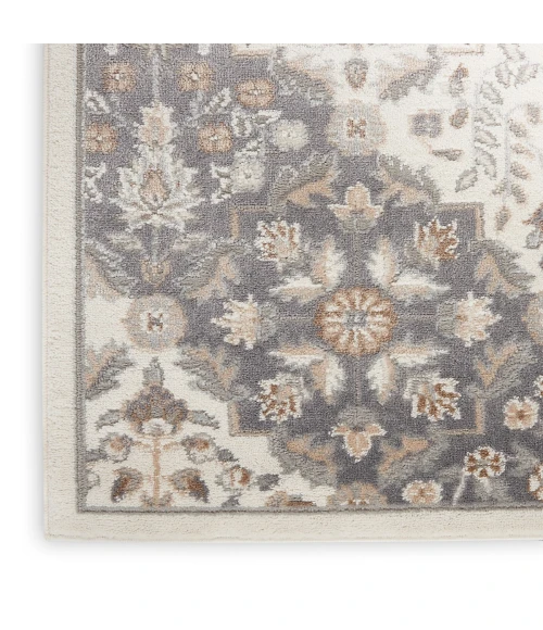 Nourison Elation Area Rug ETN08 Ivory Grey 9' x 12'