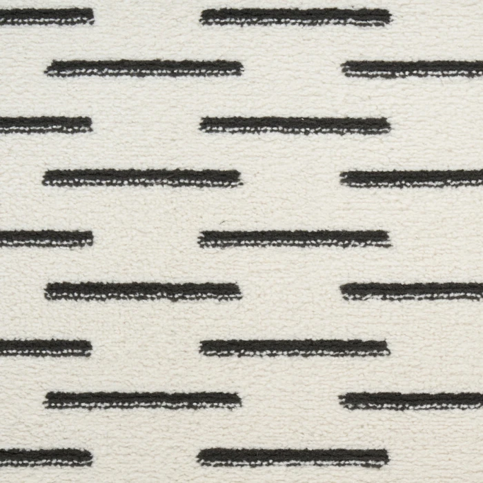 Nourison Home Nordic Ivory Black NRC12 2 ft. X 6 ft. Rectangle Rug