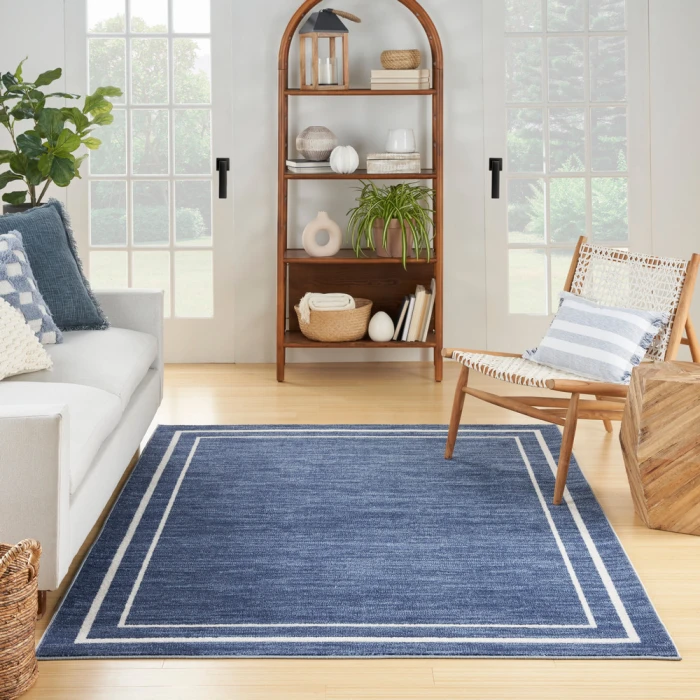Nourison Nourison Essentials Area Rug NRE02 Navy/Ivory
