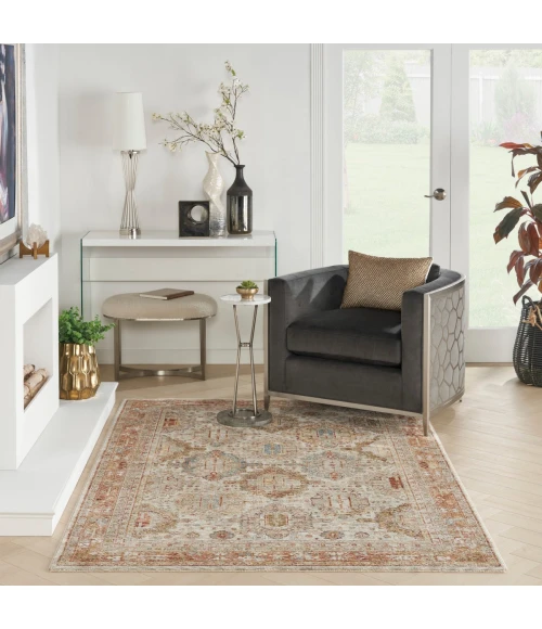 Nourison Sahar Ivory Multicolor SHR01 5 ft. X 8 ft. Rect. Rug