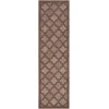 Nourison Home Easy Care NES01 Brown 2 ft. 2 in. X 7 ft. 6 Area Rug