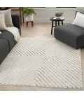 Nourison Modern Comfort Ivory Black MNC01 4 ft. X 6 ft. Rect. Rug