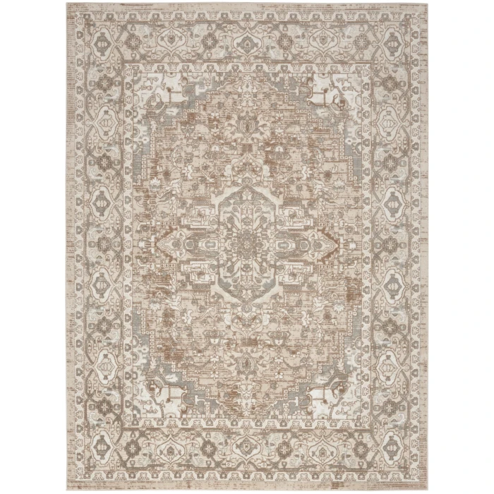 Nourison Quarry Beige QUA05 4 ft. X 6 ft. Rect. Rug