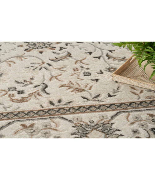 Nourison Serenity Home Ivory Mocha SRH02 5 ft. 3 in. X 7 ft. 3 in. Rectangle Rug