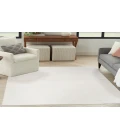 Nourison Washable Essentials Ivory Grey WAE01 5 ft. 3 in. X 7 ft. 3 in. Rectangle Rug