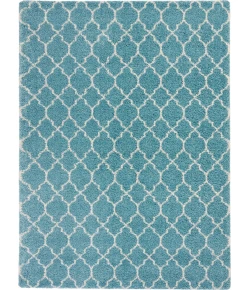 Nourison Home Amore AMOR2 Aqua 6 ft. 7 in. X 9 ft. 6 in. Area Rug