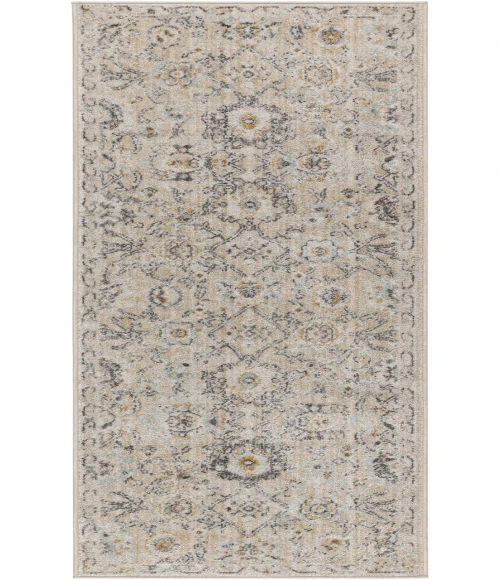 Nourison Oushak Home Cream OUS01 2 ft. 3 in. X 7 ft. 6 in. Rectangle Rug