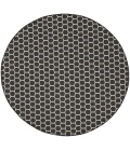 Nourison Twist Reversible Black TWS01 8 ft. X Round Rug