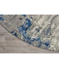 Nourison Twilight Round Area Rug TWI22 Blue/Grey 8' Round