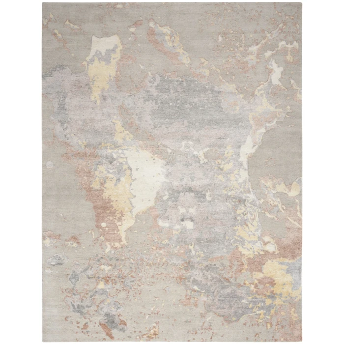 Nourison Silk Shadows Silver SHA20 10 ft. X 14 ft. Rect. Rug