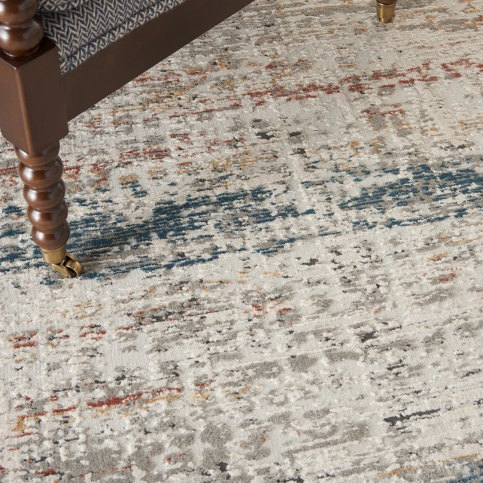 Nourison Rustic Textures Area Rug RUS14-Light Grey Multi