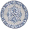 Nourison Home Whimsicle WHS03 Grey Blue 5 ft. Round Area Rug
