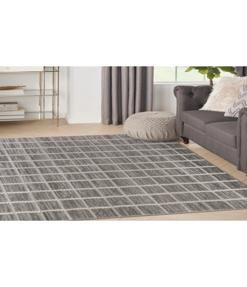 Nourison Serenity Home Grey Ivory SRH05 3 ft. 11 in. X 5 ft. 11 in. Rectangle Rug