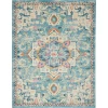 Nourison Home Passion PSN25 Ivory Light Blue 8 ft. X 10 ft. Area Rug