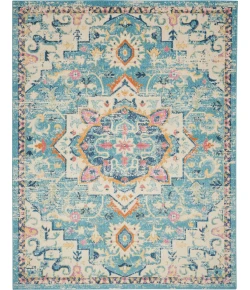 Nourison Home Passion PSN25 Ivory Light Blue 8 ft. X 10 ft. Area Rug