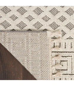 Nourison Paxton Ivory/Grey PAX05 5ft. 3in. x 7ft. 11in. Rect. Rug